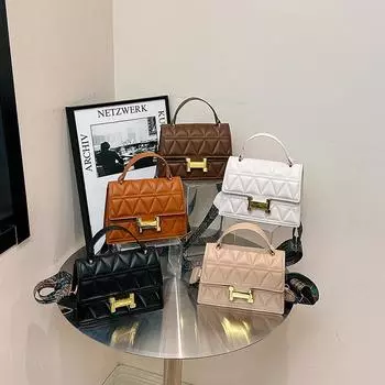 Сумка через плечо Niche Design 2024 года, новая женская модная простая сумка, повседневная сумка-мессенджер для поездок на работу чёрный