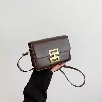 Сумка через плечо Niche Design, модная женская сумка 2024 года, новая популярная сумка с небольшим квадратным узором, универсальная сумка для поездок на работу чёрный