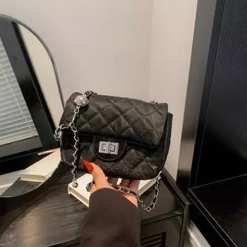 Сумка через плечо Niche Design, персонализированная сумка через цепочку, женская сумка-мессенджер, женская сумка для отдыха, красивая сумка, модная сумка-мессенджер чёрный