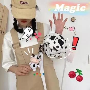 Сумка через плечо Niche Design с рисунком животных, маленькая сумка для телефона, модная сумка через плечо с рисунком коровы для девочек Zebra Pattern