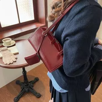 Сумка через плечо Niche Design, женская, 2024 года, новая, модная, простая, в иностранном стиле, сумка через плечо, модный темперамент, маленькая квадратная сумка чёрный