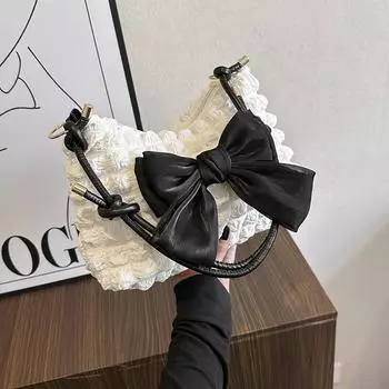 Сумка через плечо Niche Trend, повседневная сумка для поездок на работу, женская, летняя, 2024 года, новая мода, простая сумка через подмышку чёрный