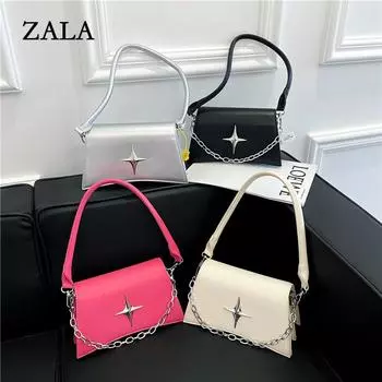 Сумка через плечо Niche, женская новая сумка через плечо, корейская версия, модная и простая, иностранный стиль, сумка-мессенджер через плечо для женщин серебряный