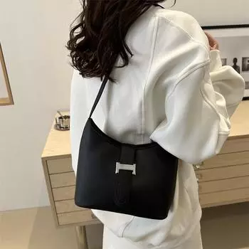 Сумка через плечо, однотонная женская сумка в иностранном стиле, осенняя модная сумка через плечо, сумка-мессенджер с новым трендовым темпераментом