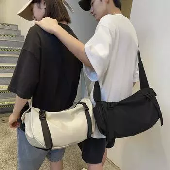 Сумка через плечо Oxford для мужчин и женщин, большая вместимость, сумка через плечо чёрный