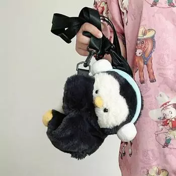 Сумка через плечо «Пингвин», сумка-мессенджер, сумка для куклы One Size чёрный