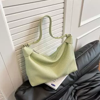 Сумка через плечо Плиссированная большая сумка белый