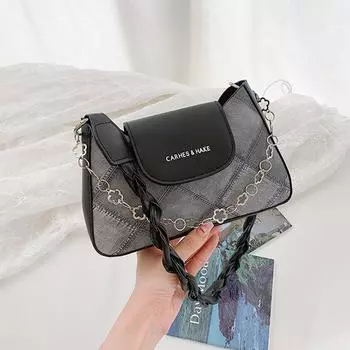 Сумка через плечо, повседневная модная сумка-мессенджер, популярная сумка этого года, женская осенняя новая модная сумка через плечо чёрный