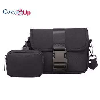 Сумка через плечо, рабочая одежда, легкий повседневный мужской рюкзак через плечо 18cm * 4cm * 14cm чёрный