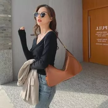 «Сумка через плечо Romy Retro Осень/Зима 2021 года: Сумка Arc de Triomphe из натуральной кожи