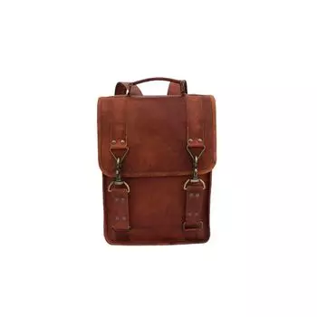 Сумка через плечо рюкзака из натуральной кожи 13 в офисных школьных сумках рюкзака для ноутбука 10 x 14 x 4 in коричневый