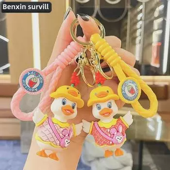 Сумка через плечо с брелоком в виде утки - парная подвеска в виде школьного ранца, кукла-машинка, деловой подарок Single OPP Bag Packaging