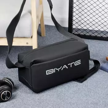 Сумка через плечо с буквенным принтом, мужская водоотталкивающая сумка через плечо большой вместимости серый