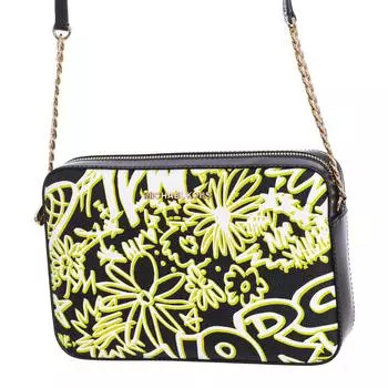 сумка через плечо с граффити для женщин 35T9GF7C3T TU чёрный