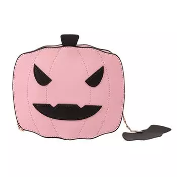 Сумка через плечо с изображением дьявола на Хэллоуин, забавная женская модная сумка, креативная повседневная сумка-слинг розовый