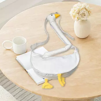 Сумка через плечо с изображением гуся, забавная для женщин,