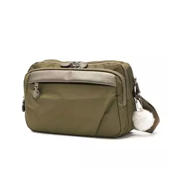 Сумка через плечо с карманом B5 Размер Многофункциональная Оливковая [Проект Канана] PJ1-4th Anti-Virus Женская № 67642