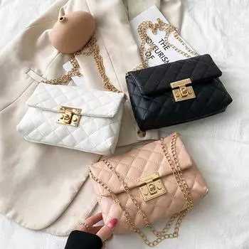 сумка через плечо с квадратной пряжкой