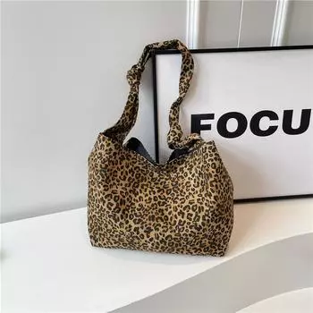 Сумка через плечо с леопардовым принтом, новая популярная мода, классические линии леопардового цвета, которые нравятся женщинам