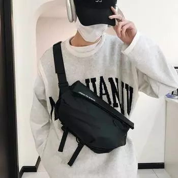 Сумка через плечо с магнитной пряжкой для мужчин. Модная брендовая сумка через плечо с защитой от брызг для пар, диагональная сумка на плечо, универсальная и персонализированная студенческая сумка для езды на велосипеде на открытом воздухе