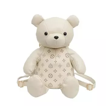 Сумка через плечо с милым рисунком панды 16*16*40CM коричневый