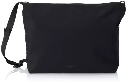 Сумка через плечо с очень толстой подкладкой GIB4395 BK [Anello Grande], легкая, водоотталкивающая,