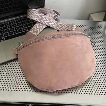 Сумка через плечо с однотонной молнией в форме полумесяца, фактурная сумка в стиле ретро с молнией для женщин хаки