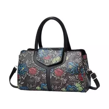 Сумка через плечо с принтом Splicing, модная сумка через плечо с узором, текстурированная сумка