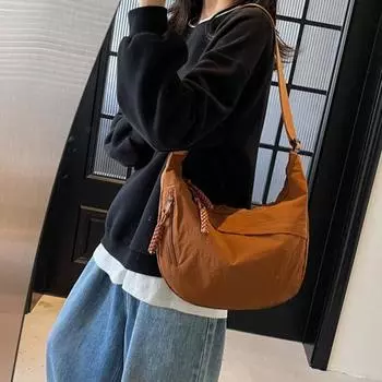 Сумка через плечо с регулируемым ремнем, застежкой-молнией, сумка-слинг в форме дуплинга с 2 внешними карманами и отделениями для ноутбука, холщовая сумка для путешествий хаки