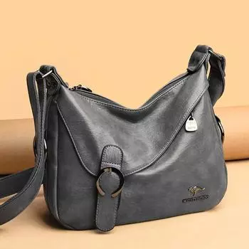 Сумка через плечо с ретро-замком для женщин, уличная мода, большая вместимость, женская сумка через плечо