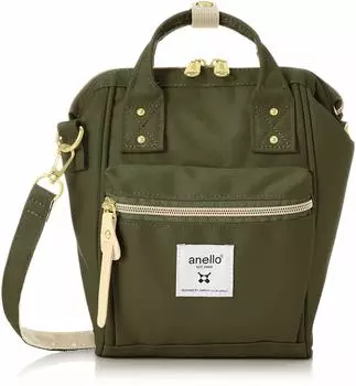 сумка через плечо с ручкой для воды маленькая CROSS BOTTLE ATB3225R Олива [Anello] 2-сторонняя застежка, водоотталкивающая, сумка,