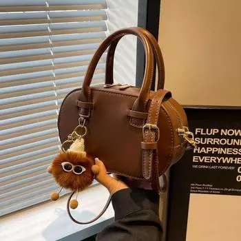 Сумка через плечо с текстурой в стиле ретро, женская сумка, новинка 2024, минималистичная маленькая квадратная сумка, универсальная сумка через плечо на одно плечо