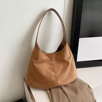 Сумка через плечо с внутренней молнией, трендовая многофункциональная повседневная сумка для переноски, карман для швейных ниток, простая женская сумка-тоут чёрный