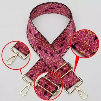 Сумка через плечо с жаккардовым плетением, длинная утолщенная регулируемая сменная женская сумка через плечо в этническом стиле, сумка на ремне зелёный