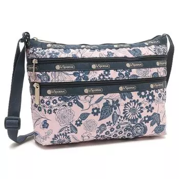 Сумка через плечо синяя розовая женская 3352 E483 [LeSportsac] [item]