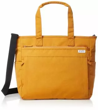 Сумка через плечо SPS Легкая полиэстеровая сумка-тоут 2WAY горчичного цвета [Anello Grande] GU-H2316 водоотталкивающая