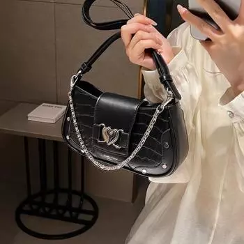 Сумка через плечо Standard Stone для женщин с французской цепочкой, маленькая квадратная сумка через плечо