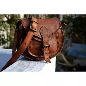 Сумка через плечо Сумка-мессенджер Женская кожаная сумка-тоут Сумка через плечо 9 дюймов 7 x 9 x 3 in коричневый