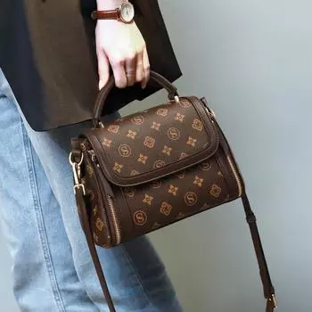 Сумка через плечо сумка осень/зима роскошная стильная ручная наплечная кожаная женская сумка