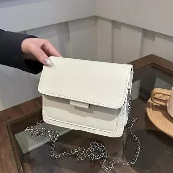 Сумка через плечо Tooxika, новый стиль, модная маленькая квадратная сумка чёрный