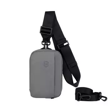 Сумка через плечо Travel Essentials City Pouch Body Bag со сменным плечевым ремнем для деловых поездок, серая 653377 [Victorinox] []