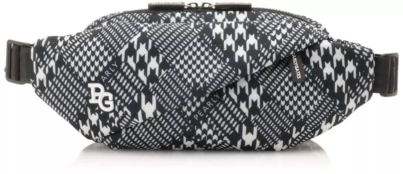 Сумка через плечо унисекс с узором «гусиная лапка» и узором «ромбы» Сумка через плечо с узором «ромбы» FR [Pearly Gates] / 053-3284901 031_Houndstooth