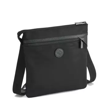 Сумка через плечо Via Jet Black [Orobianco] [Оригинальный продукт] № 93081 Мужская чёрный