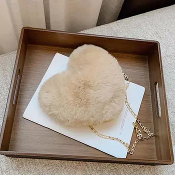 Сумка через плечо в форме сердца, модная сумка через плечо, легкая для использования на открытом воздухе розовый