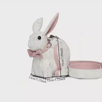 Сумка через плечо в виде куклы-кролика 2025 года - модная и изысканная маленькая сумка с орнаментом хаки