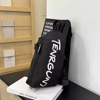 Сумка через плечо Японская диагональная сумка-спиннер Уличная студенческая нагрудная сумка Мужская и женская сумка-мессенджер Многофункциональная повседневная маленькая нагрудная сумка белый