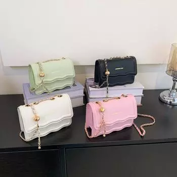 Сумка через плечо женская 2024 года, летняя новая популярная модная сумка-мессенджер, повседневная, простая, для поездок на работу, маленькая квадратная женская сумка белый