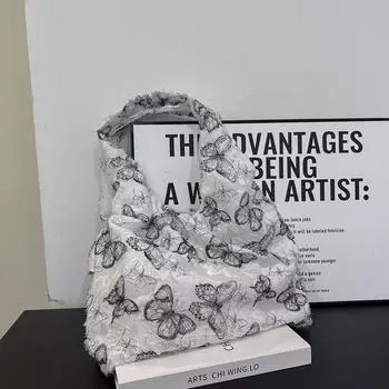 Сумка через плечо женская 2024 новая модная универсальная большая вместительная легкая сумка для поездок на работу в иностранном стиле сумка-тоут подмышкой