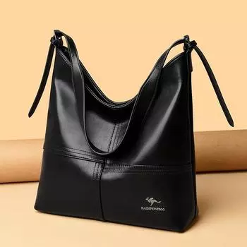 Сумка через плечо женская атмосферная сумка через плечо модная женская сумка-ведро в стиле пэчворк чёрный