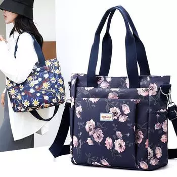 Сумка через плечо женская большая вместительная сумка через плечо с принтом сумка для мамы среднего возраста